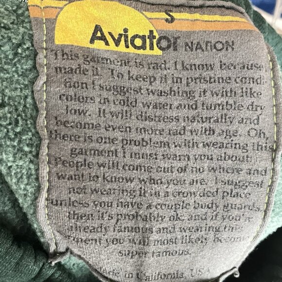 Aviator Nation 5 Stripe Sweatpants Forest Green Sz Small Womens - Picture 5 of 6